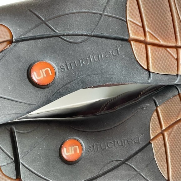 Clarks Structured Un Loop Leather Loafer Brown Size 11M Comfort Style workwear - Picture 10 of 13